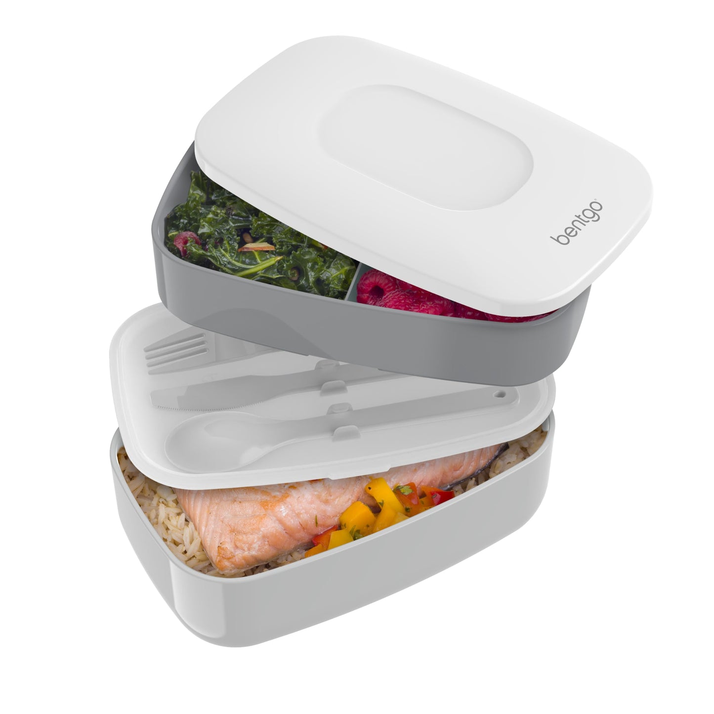 Bentgo Classic Stackable 3-Compartment Adult Bento-Style Lunch Box