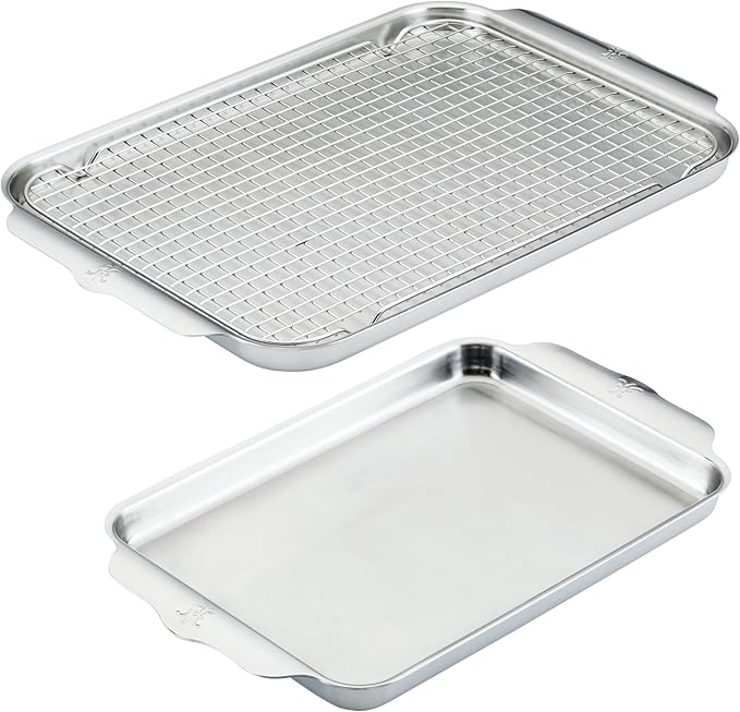 Hestan Provisions OvenBond – 5-Piece Tri-ply Stainless Steel Ovenware Baking Sheet Set
