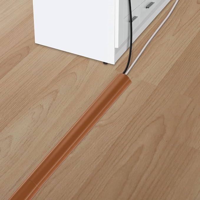 Cord Hider Floor 34in, Large Capacity Floor Cord Cover, Hard PVC Wire Cover