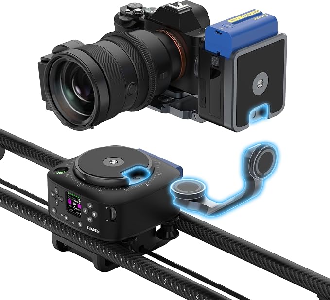 Zeapon AXIS 120 Multi-axis Motorized Camera Slider, LCD Screen APP Control