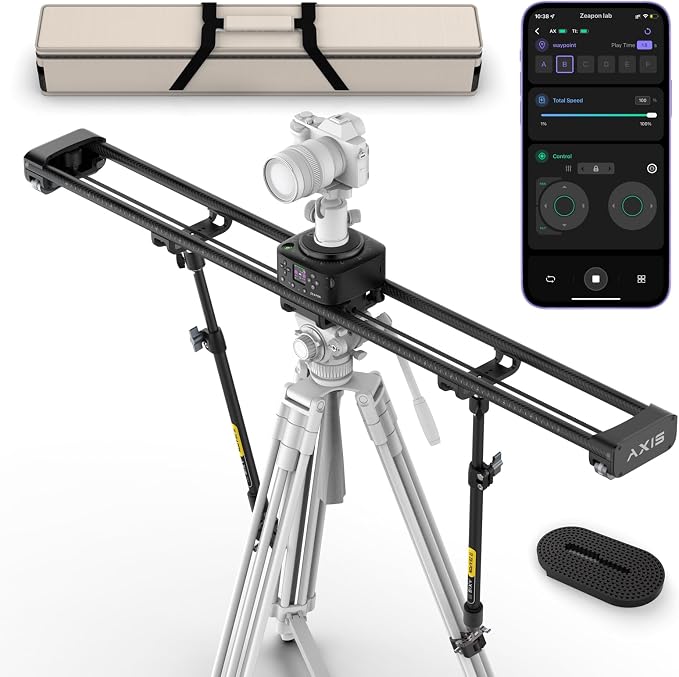 Zeapon AXIS 120 Multi-axis Motorized Camera Slider, LCD Screen APP Control