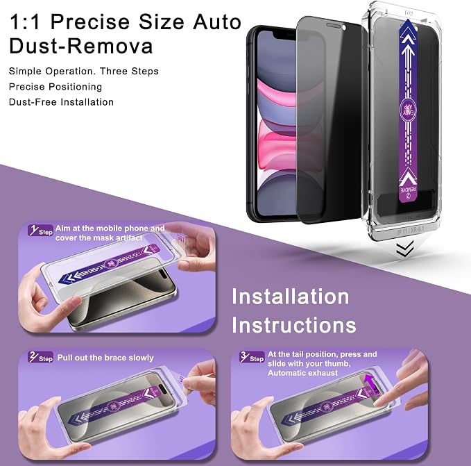 2 Pack Privacy Screen Protector