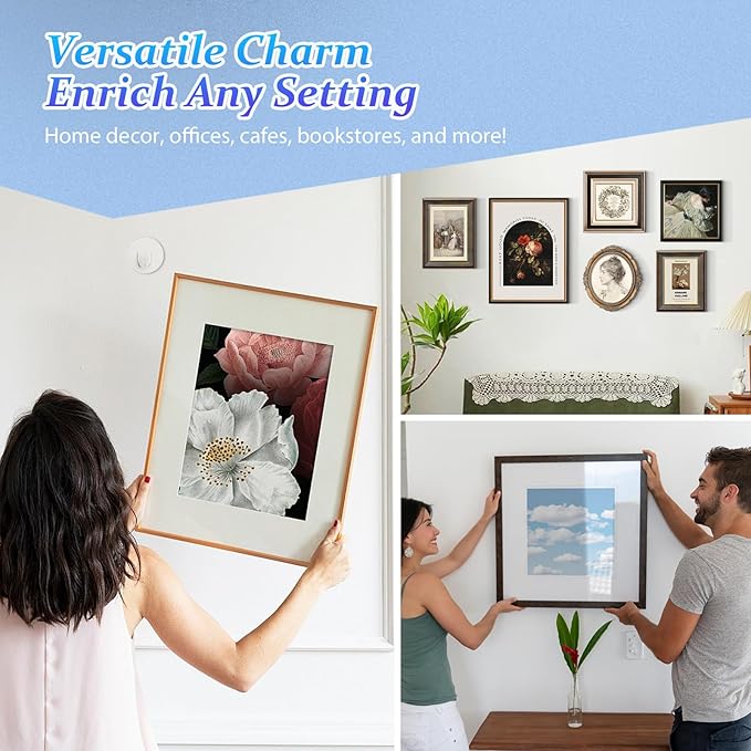DIDUDIDU Wall Plate Hangers for Display - 20 Pack Invisible Adhesive Picture Hanger Holders for Wall - Ideal for Hanging Large Decorative Plates, Paintings, Artwork - 2.8 inch