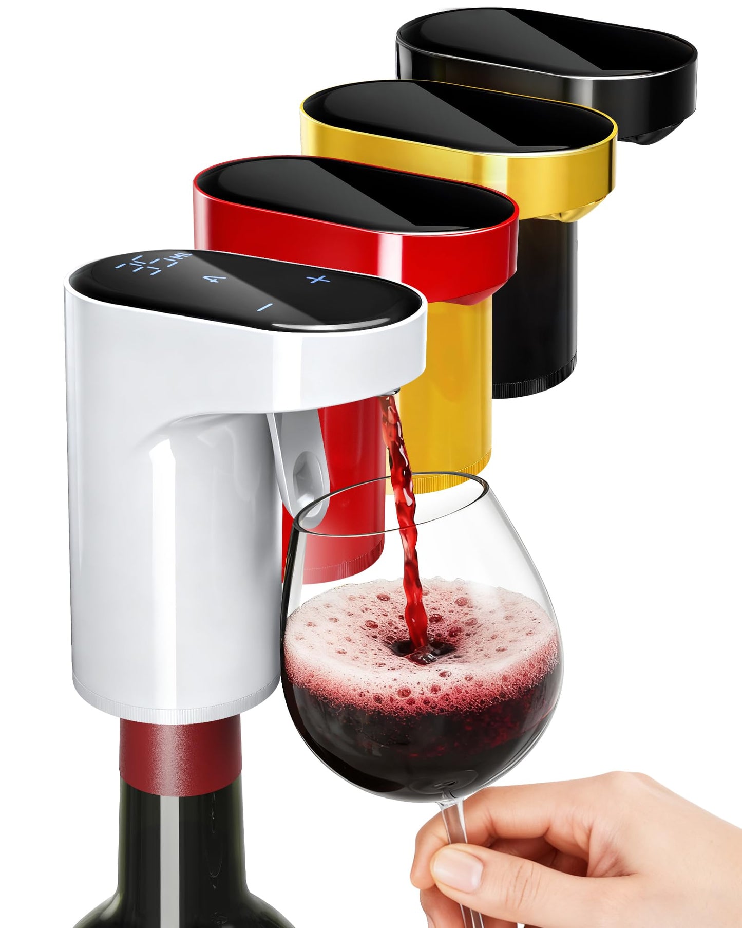 5 in 1 Wine Aerator Whiskey Dispenser,Liquor Decanter, Alcohol Pourer-Black