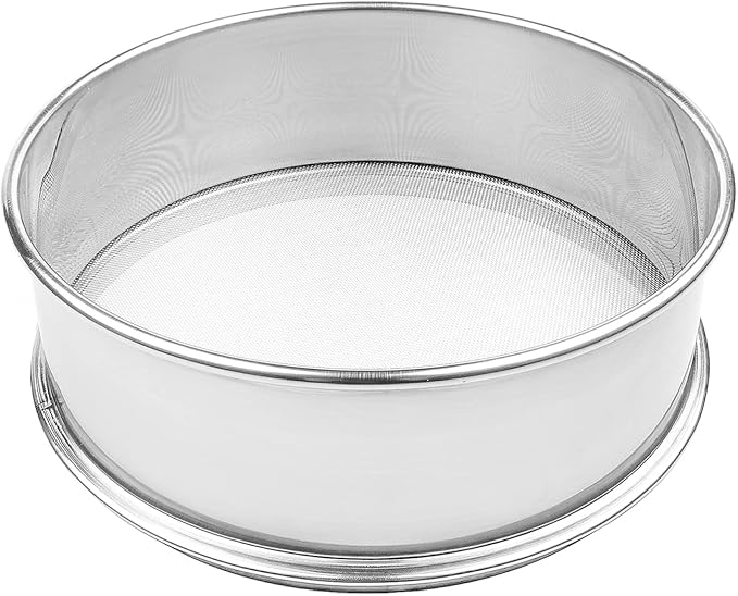 Vollum Stainless Steel Flour Sifter Fine Mesh Sieve 14" Round