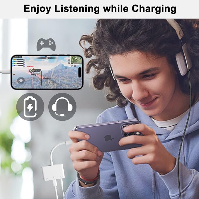 3 in 1 Dual 3.5mm Headphone Jack Adapter