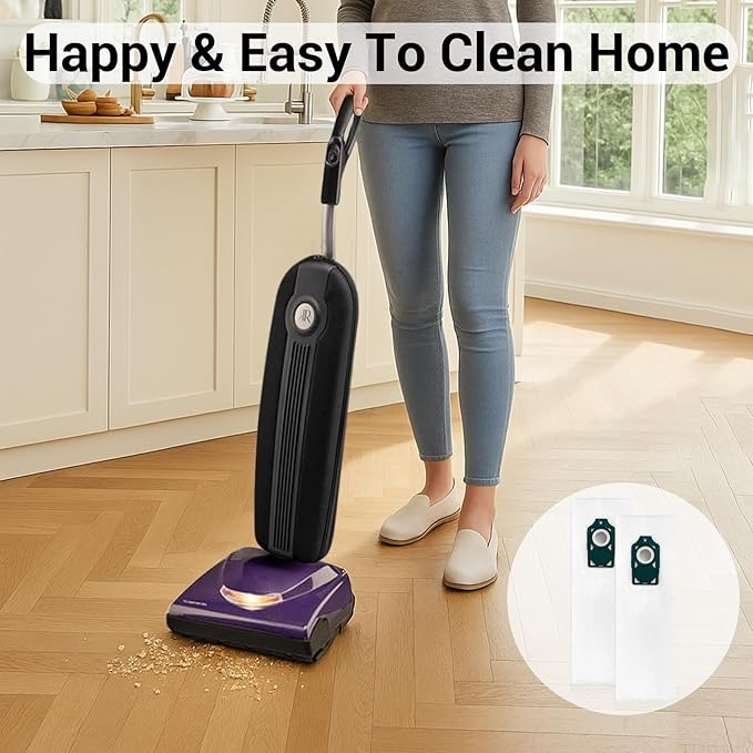 10 Pack SLH-6 HEPA Vacuum Bags for Riccar Supralite R10, R10P, R10S, R10CV, R17, RLH-6, RLHC-6 Vacuum Bag for Simplicity Freedom Upright Vacuum Cleaner SLH-6, S10S, S10D, S10CV, S10P, S10, S10SAND