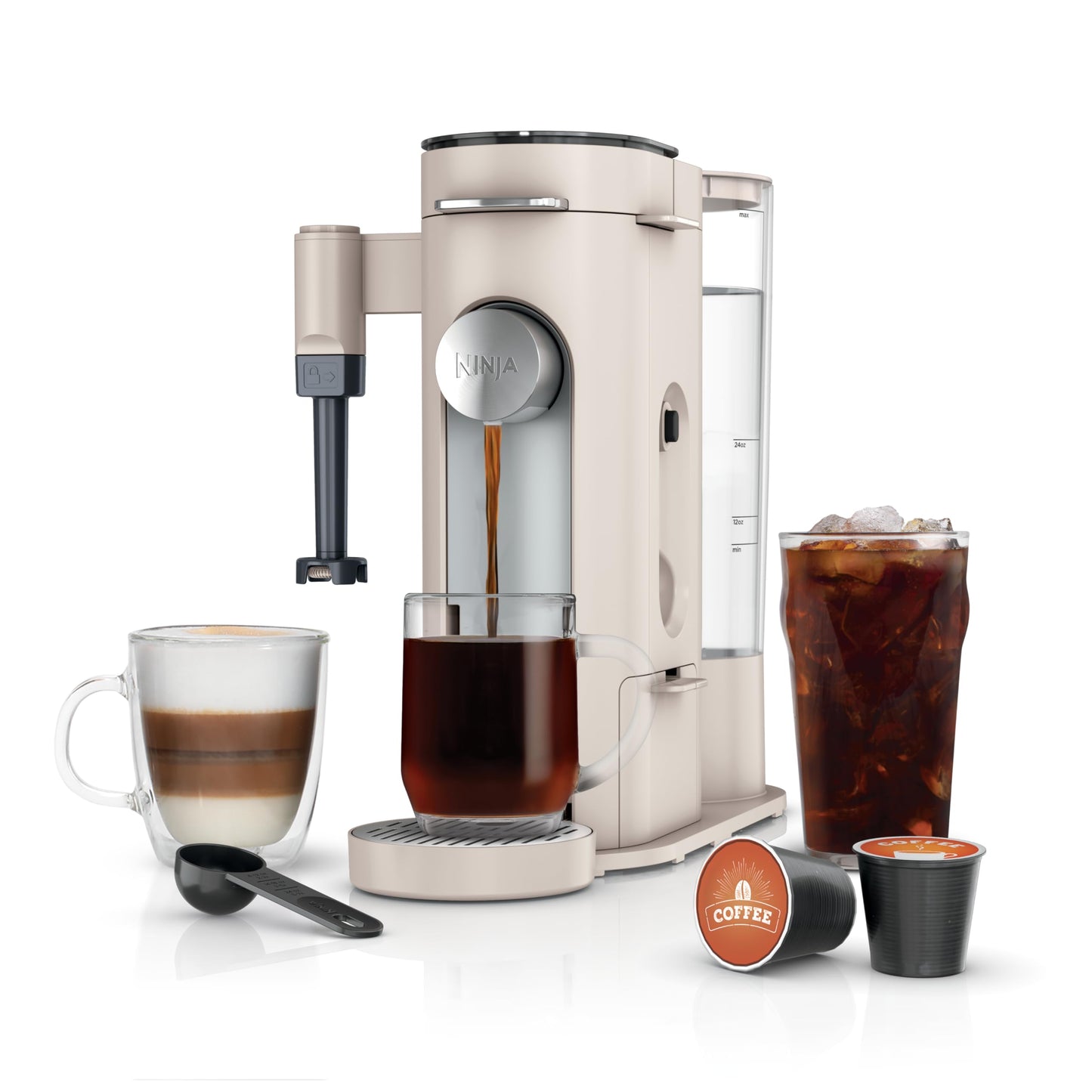 Ninja Pod & Grounds XL Coffee Maker, K-Cup Compatible, Denim Blue, PB055ABL