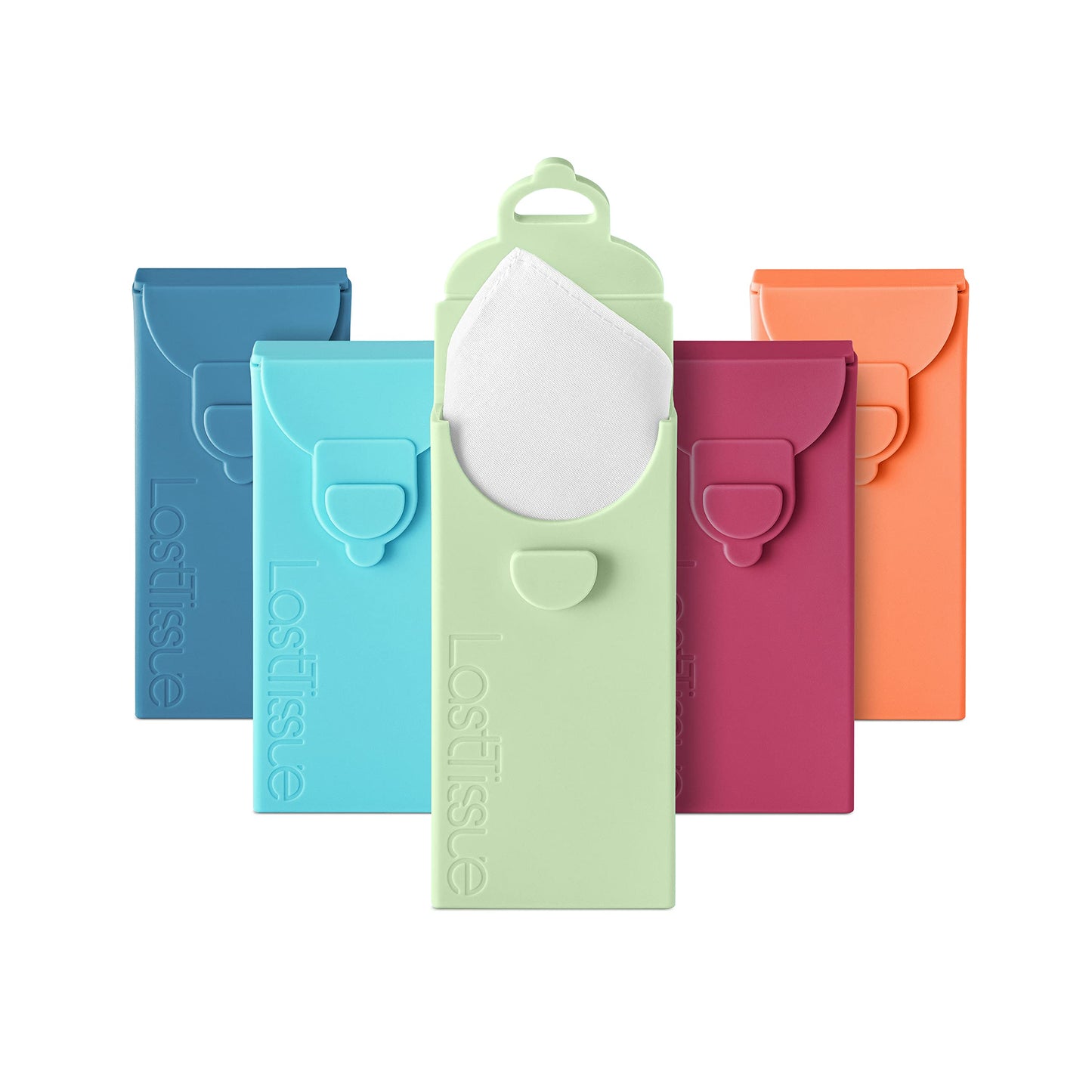 LastTissue® Reusable Cotton Tissue Pack – Sustainable, Durable, Eco-Conscious, Portable & Washable Facial Tissues for Men and Women with Travel Handkerchief Storage Case