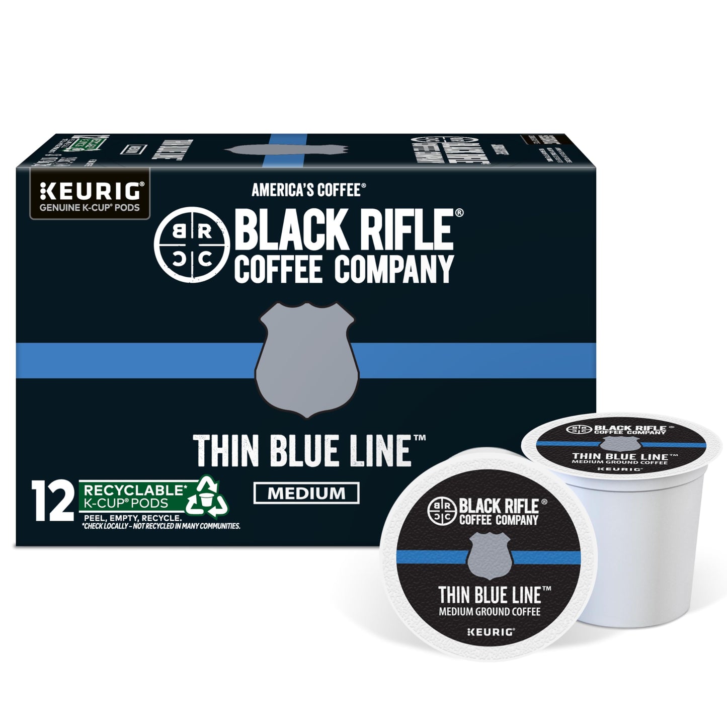 Black Rifle Coffee Medium Roast K Cup Coffee Vanilla Bomb 12 Count