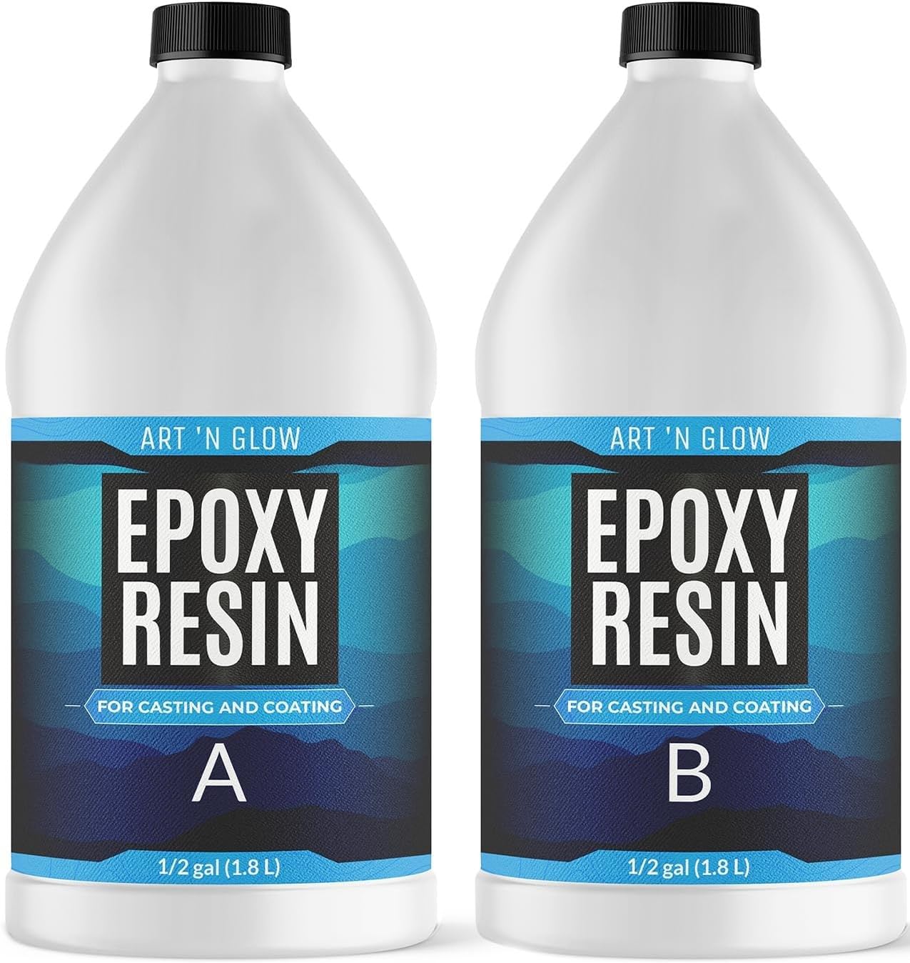 Crystal Clear Epoxy Resin 2 Gallon - Food Safe, UV Resistant, Bubble Free