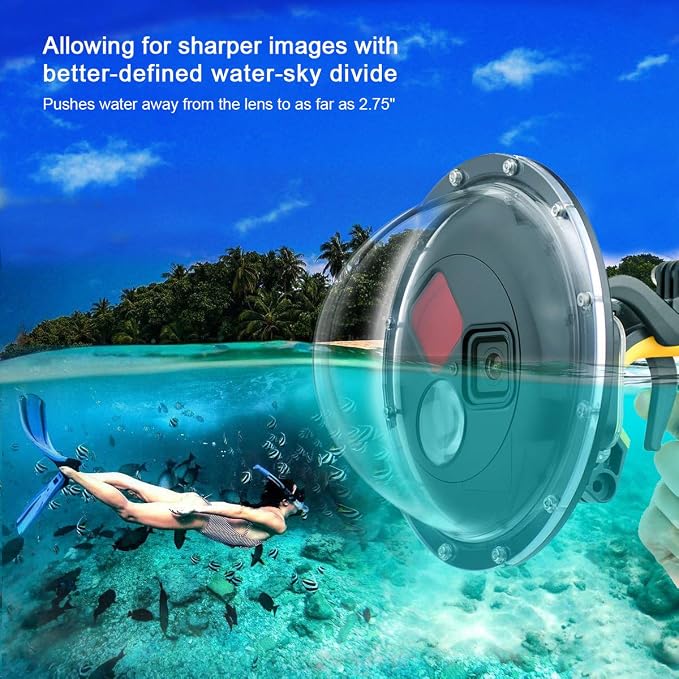 Dome Port for GoPro Hero 8 Black, Dome Port Lens