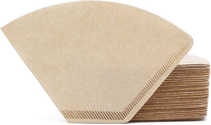 Segarty #1 Coffee Filters Cone, 200 Count Pack Size 1-2 Cup Natural Unbleached Brown Paper Filter Disposable Pour Over Maker Basket Papers Dripper for Most Brewer Machine for Home, Office, Cafetera