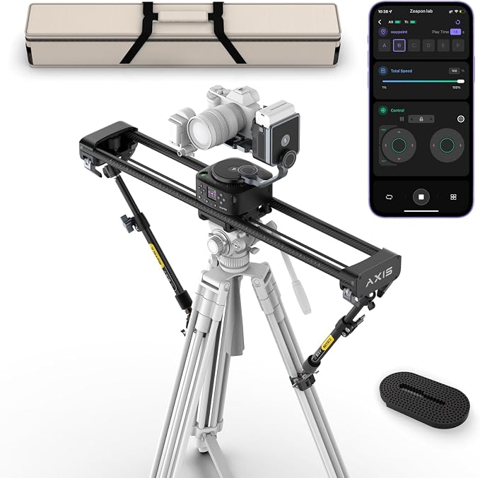 ZEAPON AXIS 80 Pro AXIS Multi-axis Motorized Camera Slider, Pan Heads