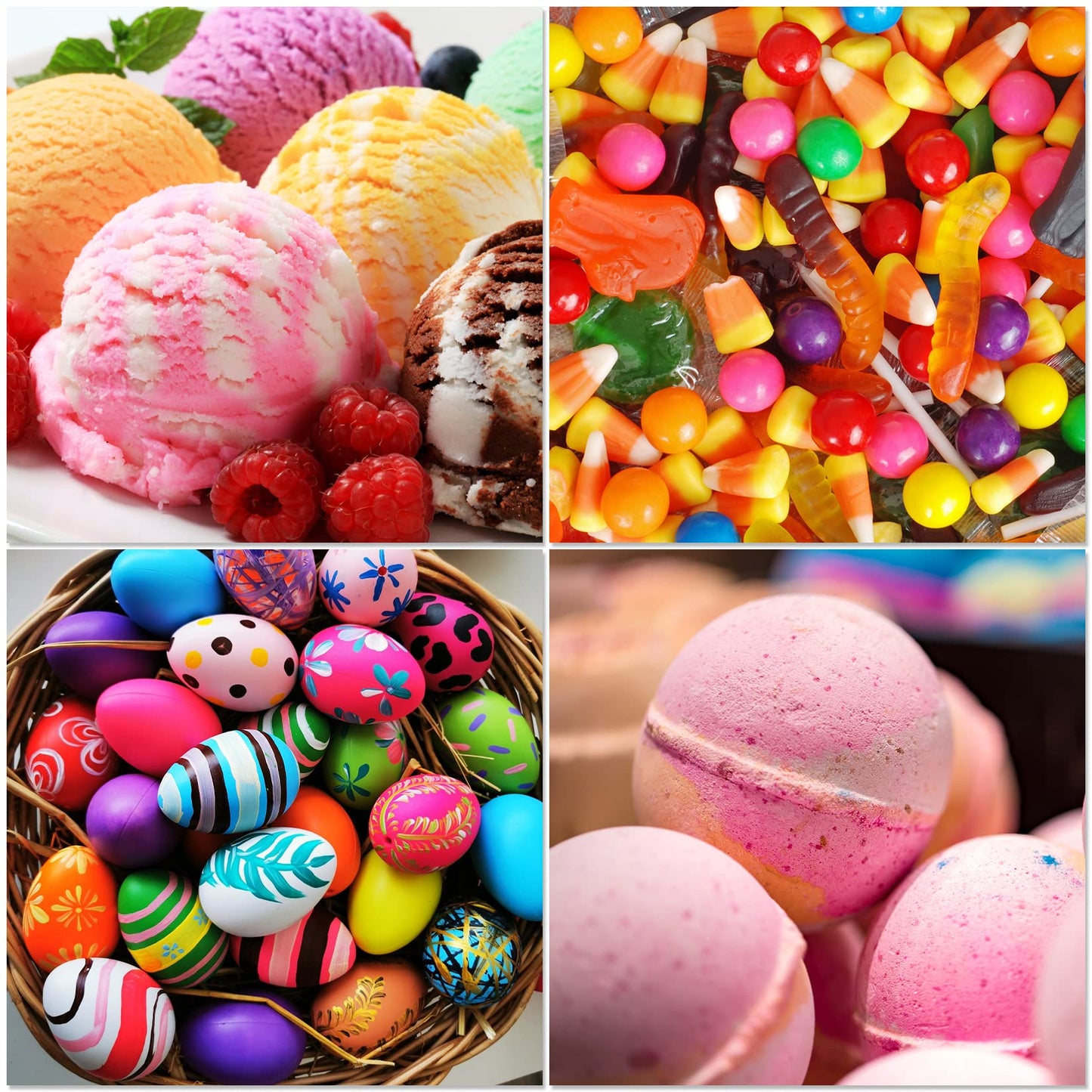 Food Coloring Powder - ERCorArt 10 Vivid Colors Powder Food Dye, Highly Concentrated Flavorless Food Coloring for Baking, Frosting, Cake Decorating, Icing, Cookies, Slime - 5g/Bottle