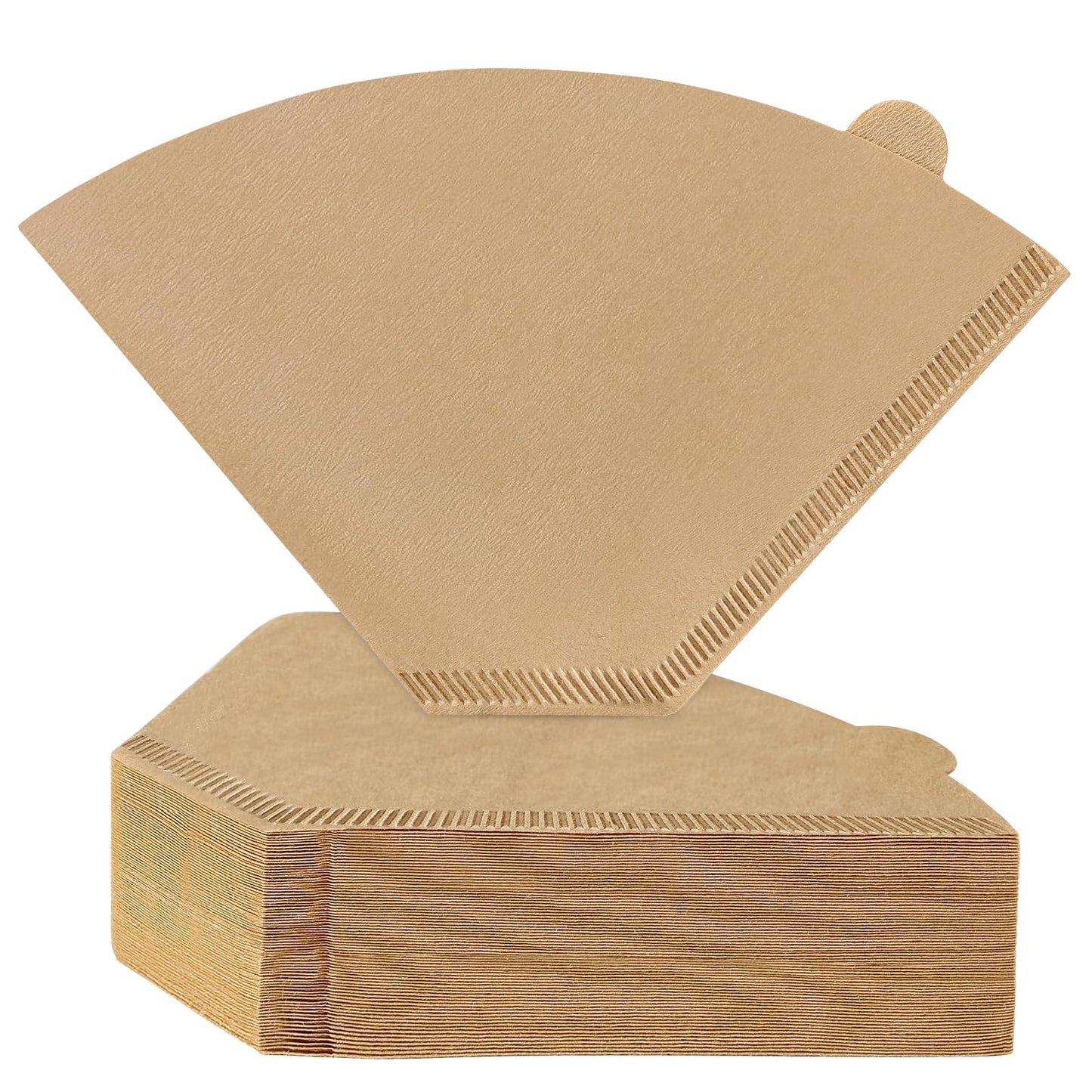 AOZITA #4 Cone Coffee Filters 8-12 Cup, 100 Count Unbleached Natural Coffee Paper Filters, No Blowout, Disposable Coffee Filter for Pour Over and Drip Coffee Maker