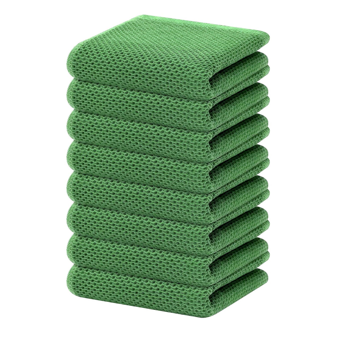 Homaxy 100% Cotton Waffle Weave Kitchen Dish Cloths, Ultra Soft Absorbent Quick Drying Dish Towels, 12 x 12 Inches — 13 x 28 - 12 Pack — 13 x 28 - 8 Pack