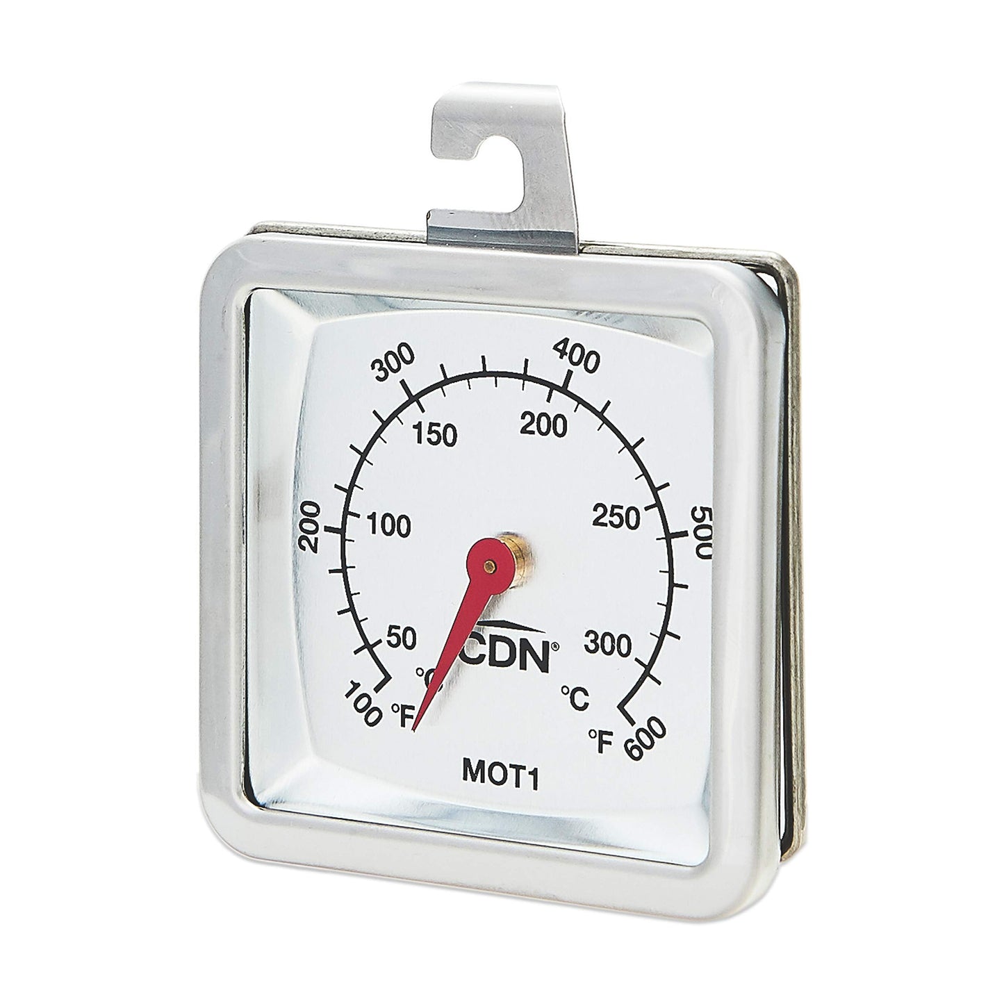 CDN High Heat Oven Thermometer | ProAccurate® | NSF Certified | 100-750°F Range | For Broiling, Roasting, High-Temp Cooking | Lab Glass Lens | POT750X