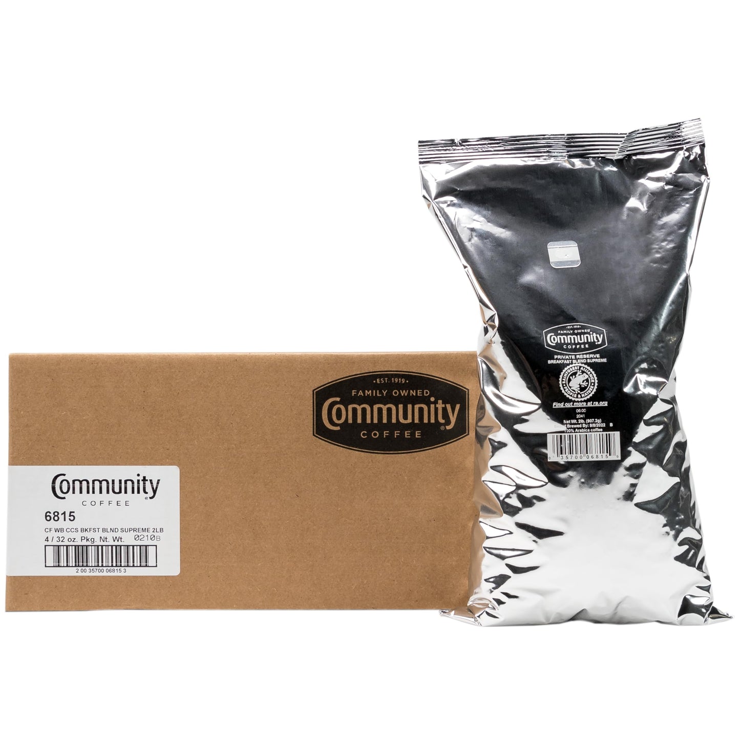 Community Coffee Dark & Bold Espresso Blend, Dark Roast Whole Bean Coffee, 11 Ounce Bag (Pack of 1)