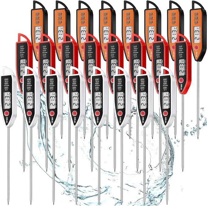 Digital Thermometer Food Meat Candy Water Immediate Read Thermometer for Kitchen Cooking(6 Pcs)