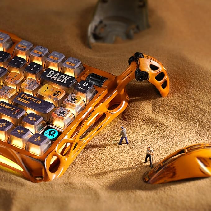 GravaStar Mercury K1 Pro Wireless Mechanical Gaming Keyboard, Aluminum Alloy