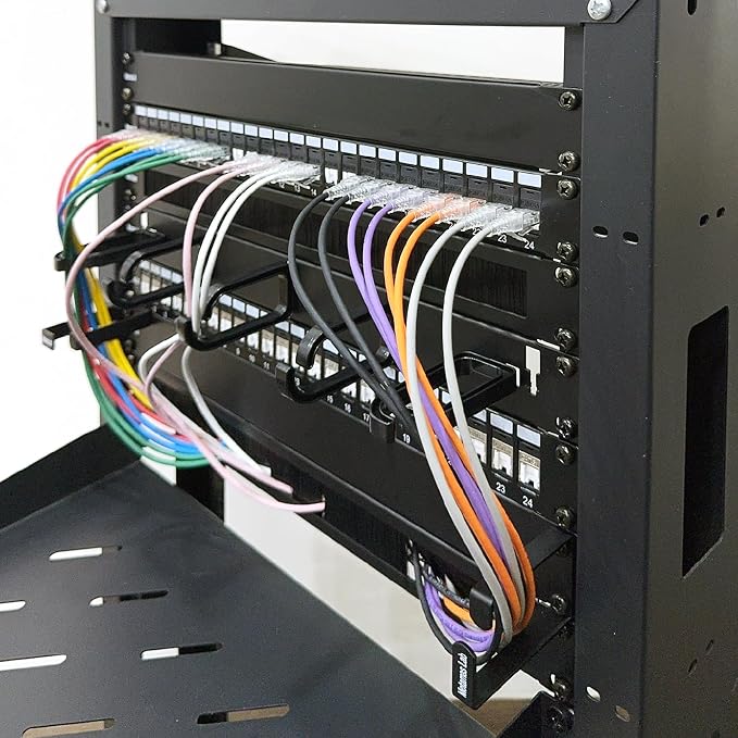 10 Pack Server Rack Cable Management D-Ring Hooks