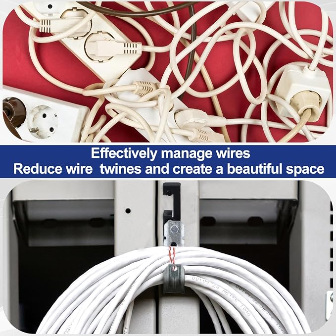 Zonon 25 Pcs J Hooks for Hanging Metal J Hook Hangers Cable Support