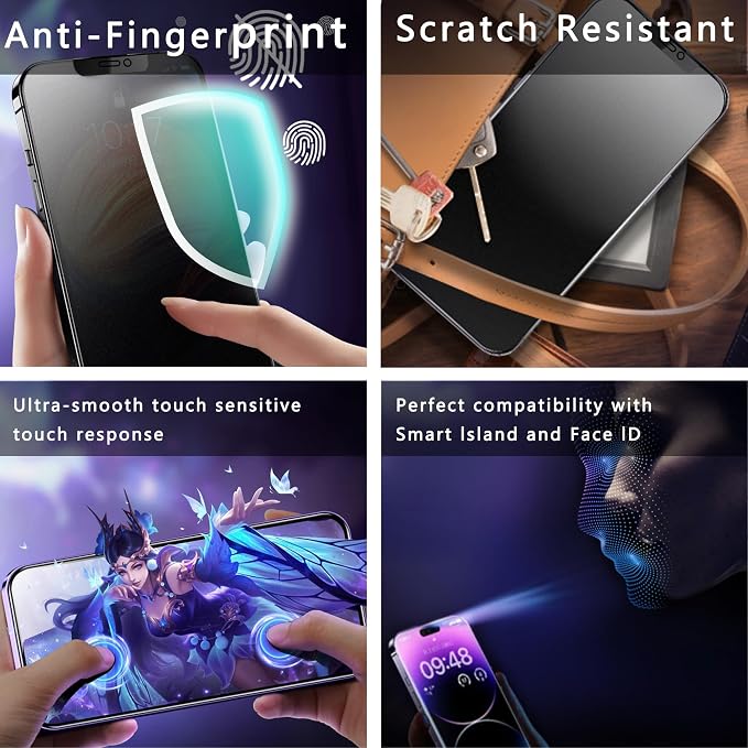 2 Pack Matte Privacy Screen Protector