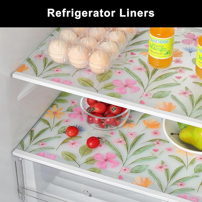 Cooyes Shelf Liner – Premium Non-Adhesive Cabinet & Drawer Liner for Kitchen – Waterproof Shelf Paper with Modern Pattern – Durable EVA Cabinet Mat – Easy to Cut (24" W x 240" L)
