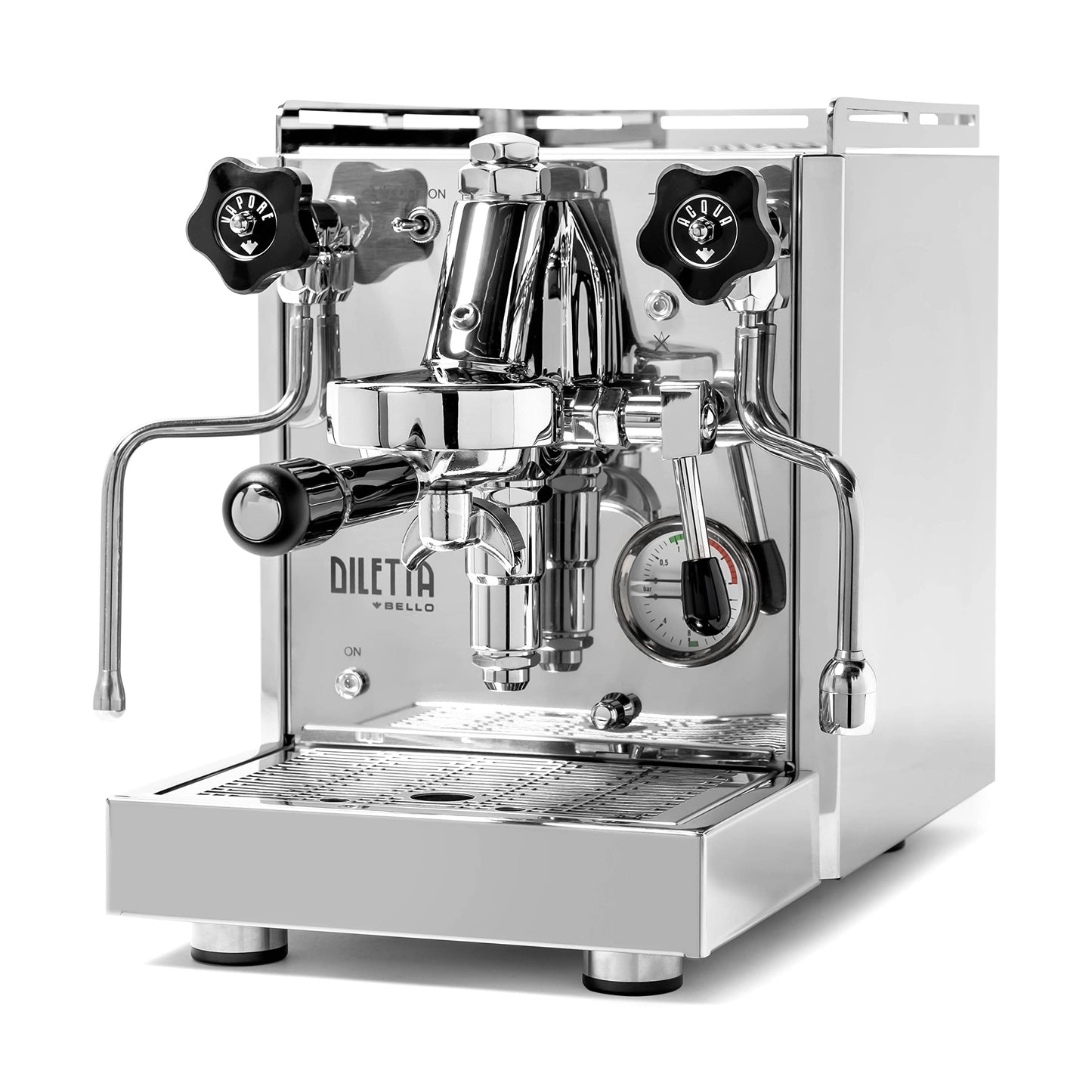 Diletta Bello Espresso Machine | Heat Exchanger | E61 | Manual Control | 3 Liter | Made In Italy | (Stainless Steel)