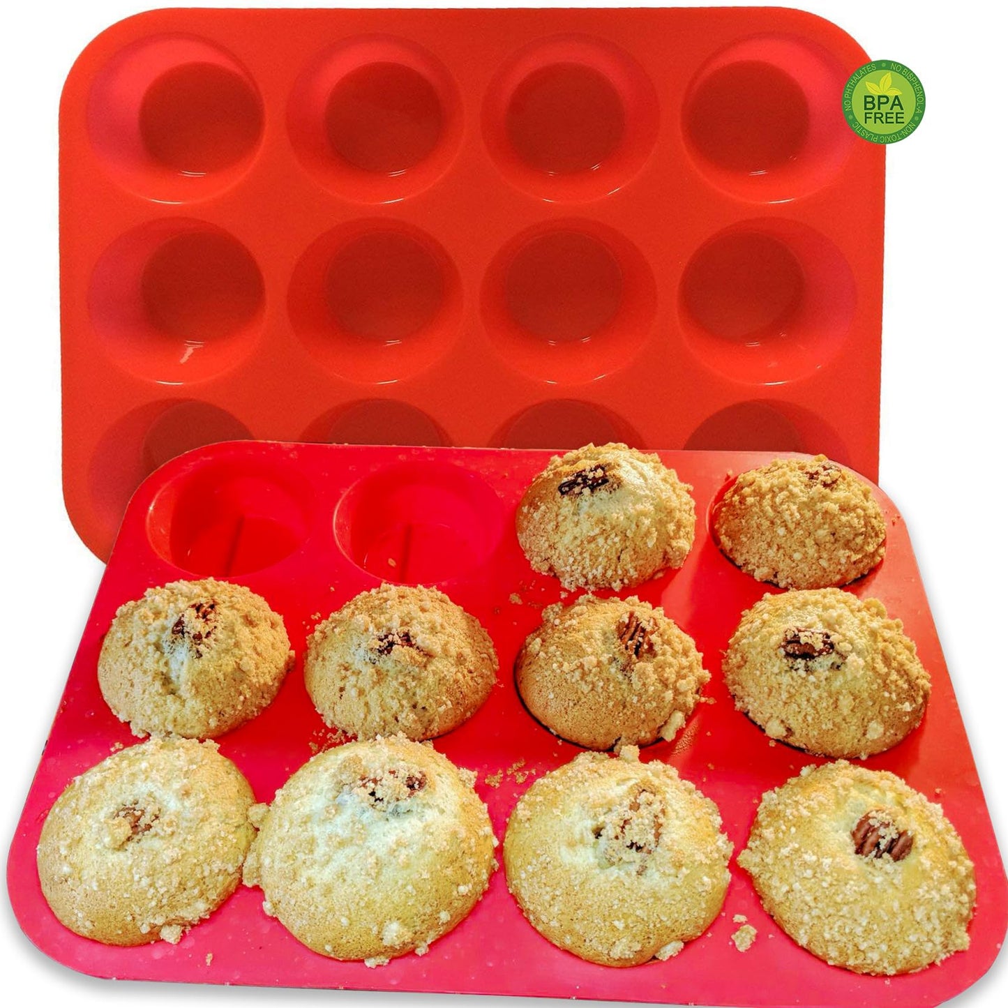 3 Pcs Round Chocolate Cookie Molds Set,12-Cavity Silicone Mold with 30 Clear Treat Boxes, Round Baking Mold for Candy, Mini Cake, Individually Wrapped Cakesicle Party Favor Packaging