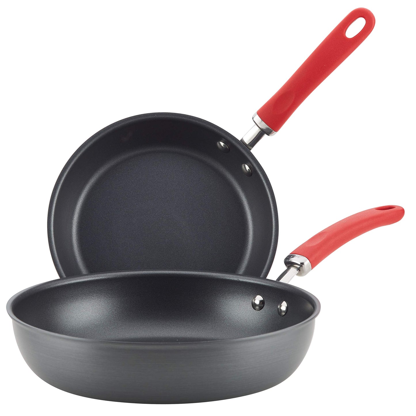 Rachael Ray Create Delicious Deep Hard Anodized Nonstick Frying Pan / Fry Pan / Hard Anodized Skillet - 10.25 Inch, Gray