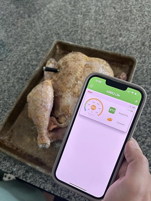 Grill Sync Wireless Meat Thermometer for Grilling, Smoking, Bluetooth