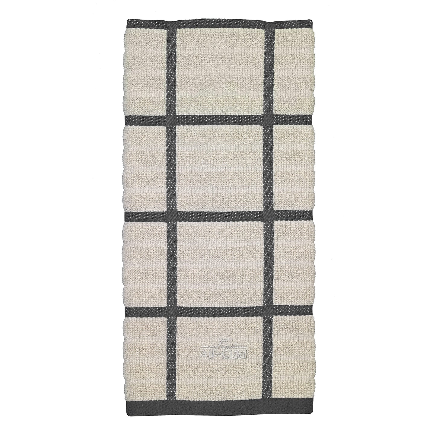 All-Clad Solid Kitchen Towels: Highly Absorbent, Super Soft Long Lasting - 100% Cotton, 17"x30" Tea Towels for Cleaning & Drying Dishes, Pans, Glassware, or Countertops, (2-Pack), Fennel