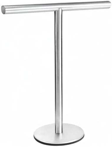 Bathroom Hand Towel Holder Stand，T-Shape Hand Towel Holder Stand SUS304 Stainless Steel for Bathroom，Kitchen or Vanity Countertop(2Pack)