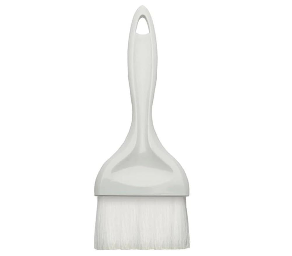 Soro Essentials- 1” Round Nylon Pastry Basting Brush with Plastic Handle- Easy to Clean Pastry Brush Basting Brush Cooking Brush Oil and Sauce Food Brush for Baking Butter Brush Kitchen Utensil