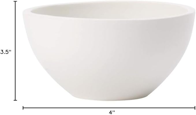 Villeroy & Boch Artesano Original Rice Bowls, Creamy White, Set of 4