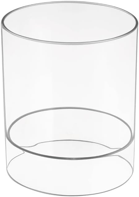 iDesign Hair Accessories Organizer Canister, The Clarity Collection – 6" x 6" x 7", Clear