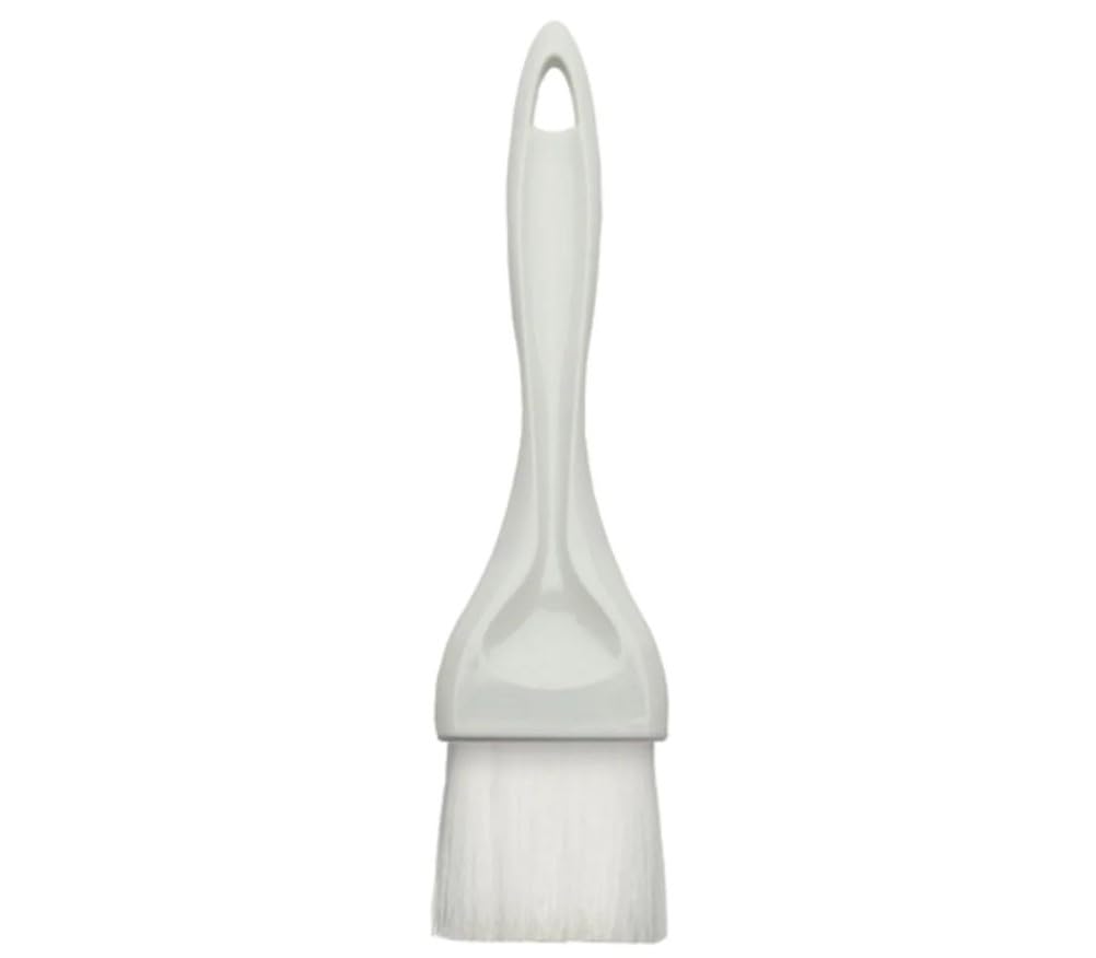 Soro Essentials- 1” Round Nylon Pastry Basting Brush with Plastic Handle- Easy to Clean Pastry Brush Basting Brush Cooking Brush Oil and Sauce Food Brush for Baking Butter Brush Kitchen Utensil