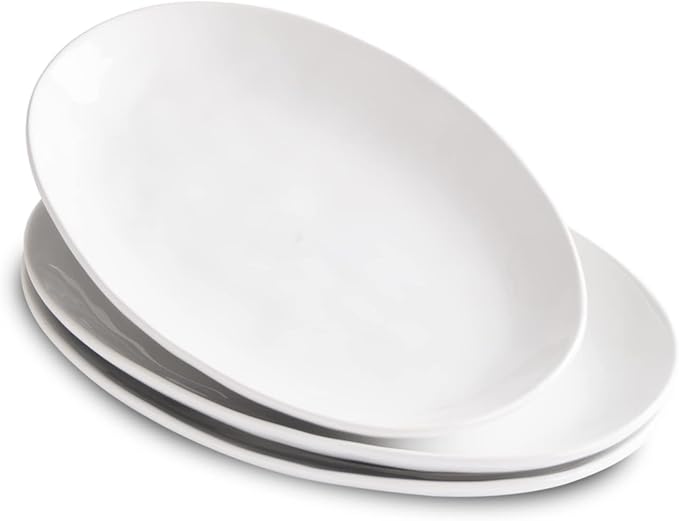 Ceramic Serving Platters, 12" Black Serving Tray, Serving Plates, Set of 3