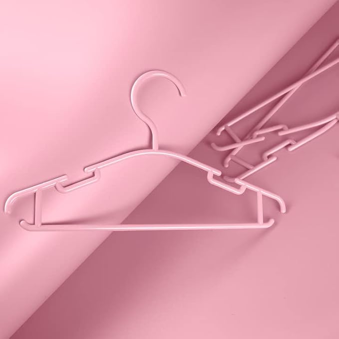 GoodtoU Baby Hangers Plastic - Kids Hanger Bulk Toddler Hangers 60 Pack Hanger for Toddler Children Pink