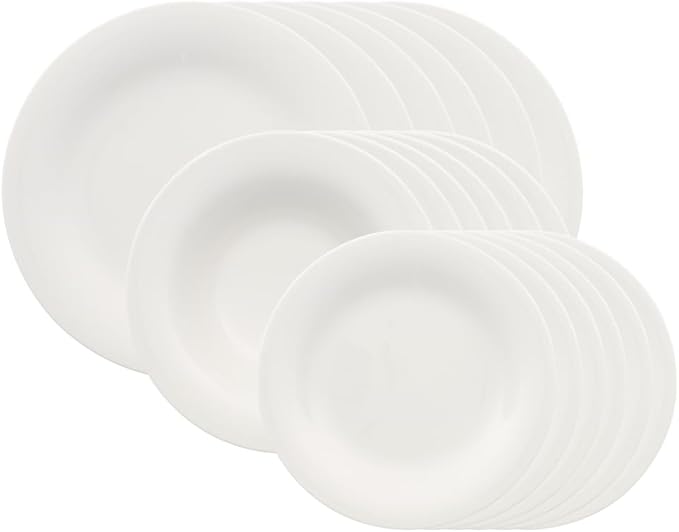 Villeroy & Boch New Cottage Basic 18 Piece Dinnerware Set, White
