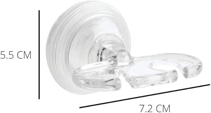 iDesign BPA-Free Plastic Bathroom Suction Toothbrush Holder - 2.75" x 2.25" x 2", Clear