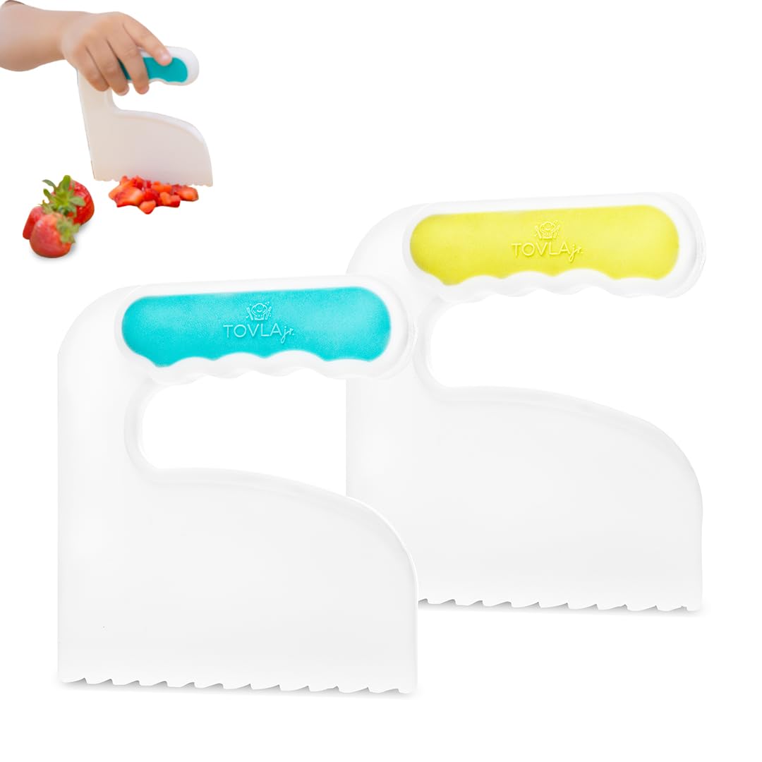 TOVLA JR. Toddler Knife Set for Real Cooking | Safe Kids Cutting | Ages 2-5