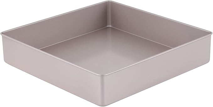 CHEFMADE 8.7-Inch Rectangle Cake Pan, Non-Stick Deep Dish Bakeware for Oven Baking (Champagne Gold)