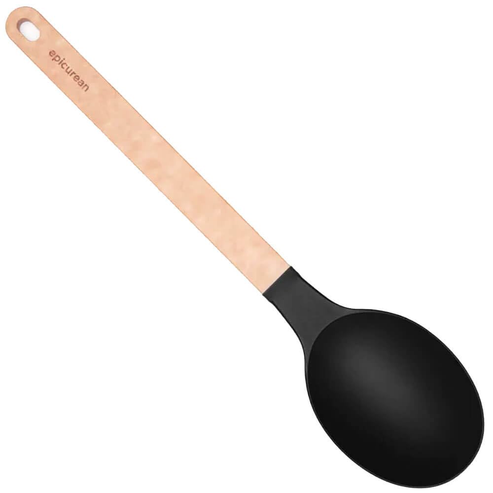 Epicurean Gourmet Series Nylon Large Spoon-Natural Handle with Black Head