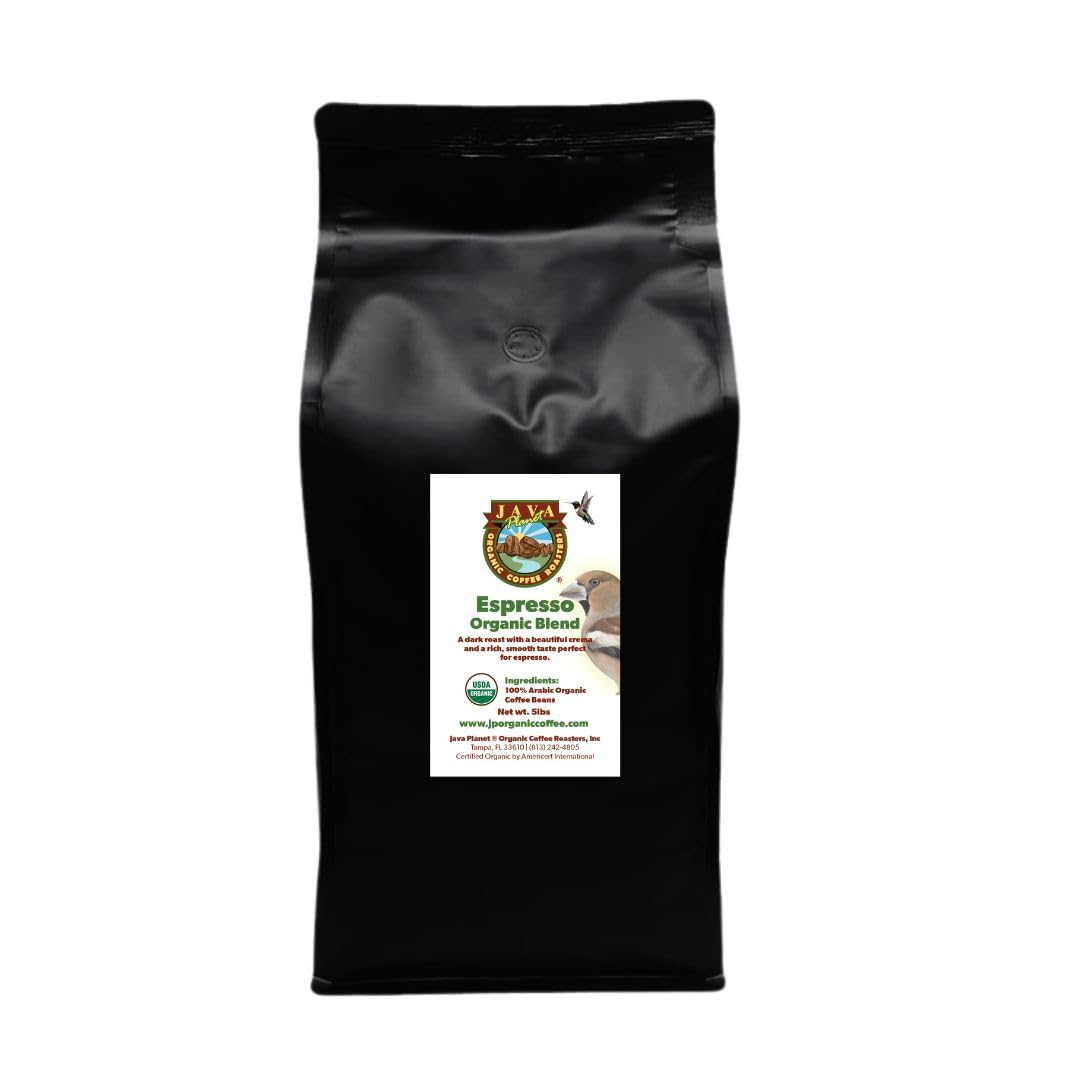Java Planet Low Acid Organic Whole Bean Coffee, Papua New Guinea, 16 oz