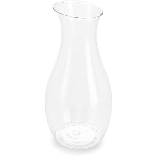 Carlisle Plastic Carafe, 1.5 L, Water, Juice and Wine, Clear