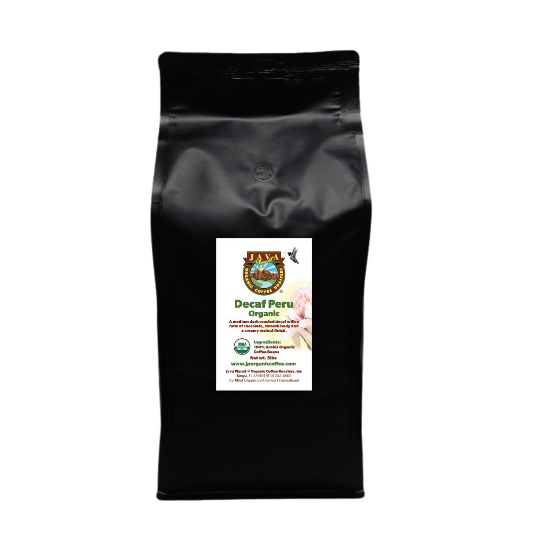 Java Planet Low Acid Organic Whole Bean Coffee, Papua New Guinea, 16 oz
