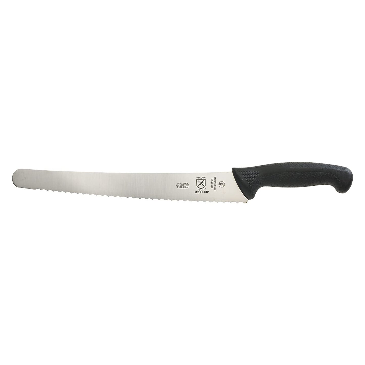 Mercer Culinary M22508 Millennia Black Handle, 8-Inch Wavy Edge, Bread Knife